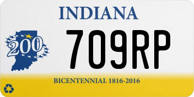 IN license plate 709RP