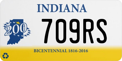 IN license plate 709RS