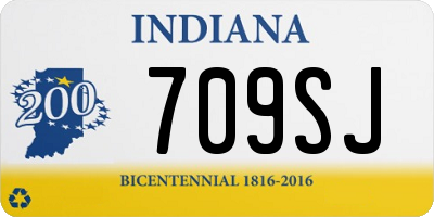 IN license plate 709SJ