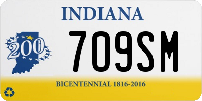 IN license plate 709SM