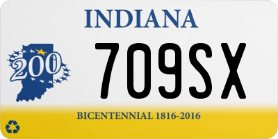 IN license plate 709SX