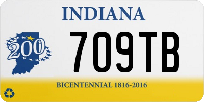 IN license plate 709TB