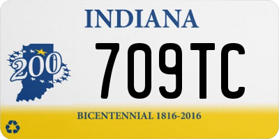 IN license plate 709TC