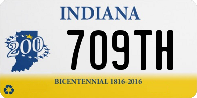 IN license plate 709TH