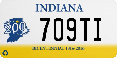 IN license plate 709TI