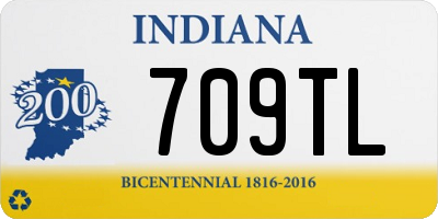 IN license plate 709TL