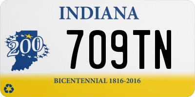 IN license plate 709TN