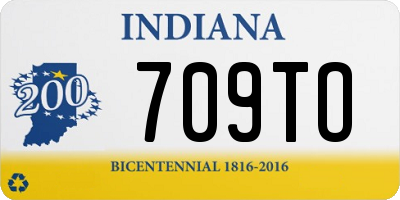 IN license plate 709TO