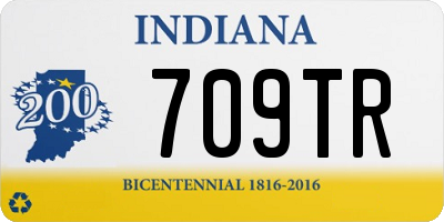 IN license plate 709TR