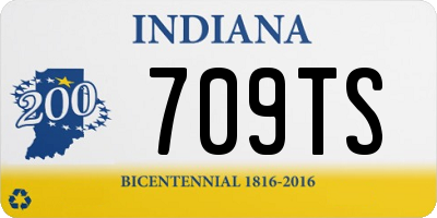 IN license plate 709TS