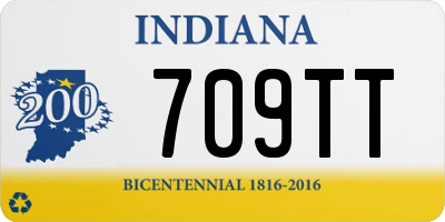 IN license plate 709TT