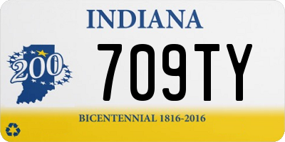 IN license plate 709TY