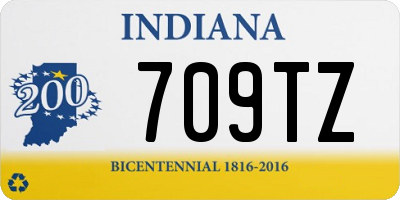 IN license plate 709TZ