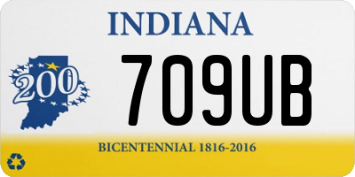 IN license plate 709UB