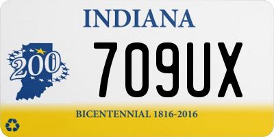 IN license plate 709UX
