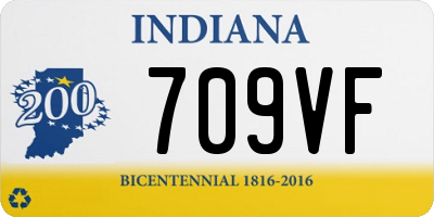 IN license plate 709VF