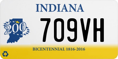 IN license plate 709VH