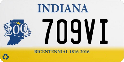 IN license plate 709VI