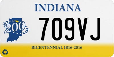 IN license plate 709VJ