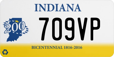 IN license plate 709VP