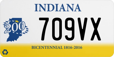 IN license plate 709VX