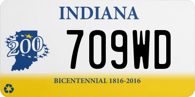 IN license plate 709WD