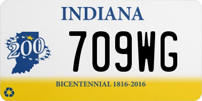 IN license plate 709WG