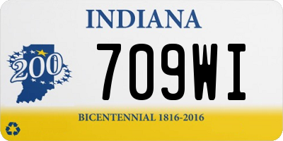 IN license plate 709WI