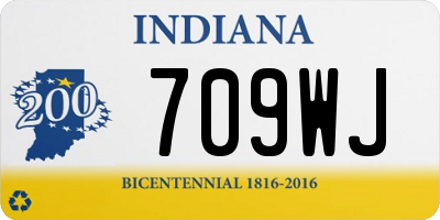 IN license plate 709WJ