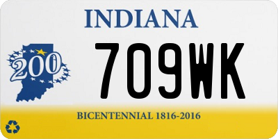 IN license plate 709WK