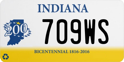 IN license plate 709WS