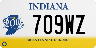 IN license plate 709WZ