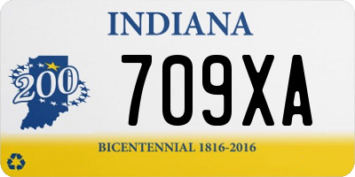 IN license plate 709XA