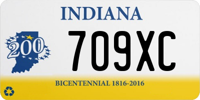 IN license plate 709XC