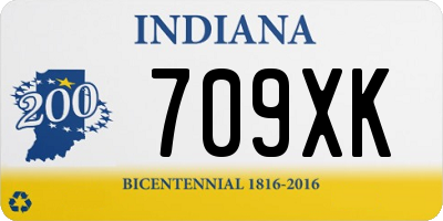 IN license plate 709XK