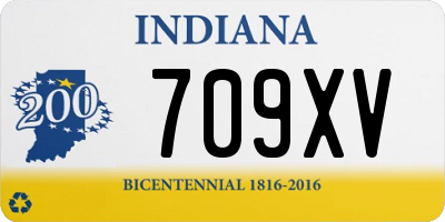 IN license plate 709XV