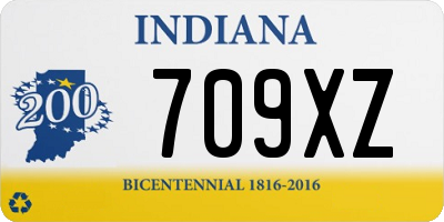 IN license plate 709XZ