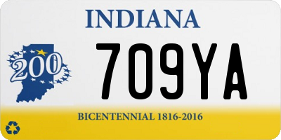 IN license plate 709YA