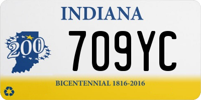 IN license plate 709YC