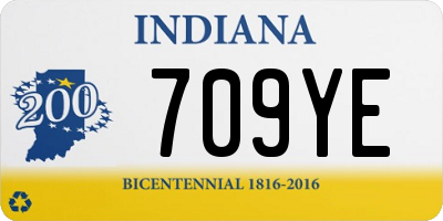 IN license plate 709YE