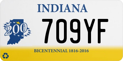 IN license plate 709YF