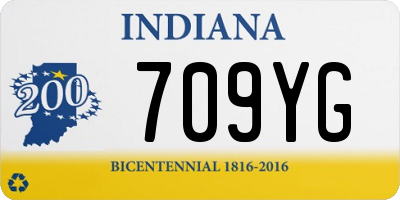 IN license plate 709YG