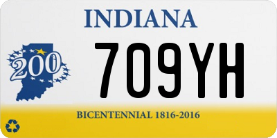 IN license plate 709YH