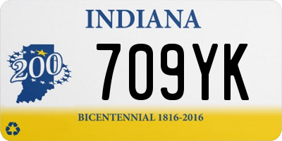 IN license plate 709YK