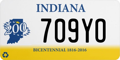 IN license plate 709YO