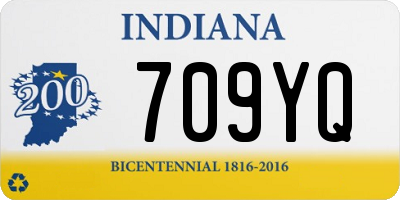 IN license plate 709YQ