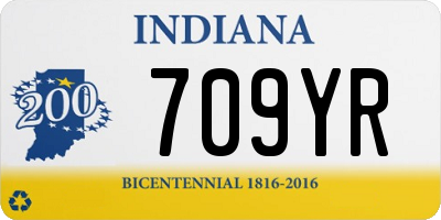 IN license plate 709YR