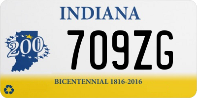 IN license plate 709ZG