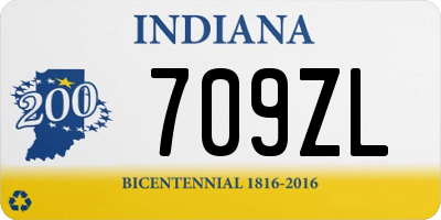 IN license plate 709ZL