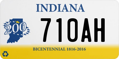 IN license plate 710AH
